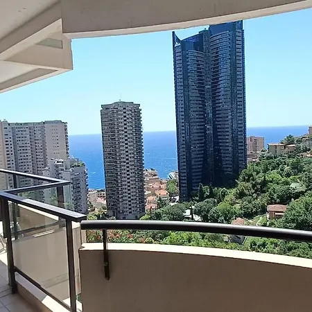 Appartement 2p Piscine+parking Vue Monte-carlo Monaco *